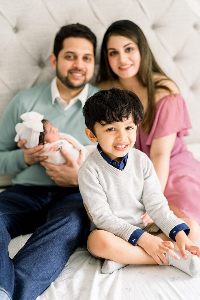 family portrait In-Home Newborn Session