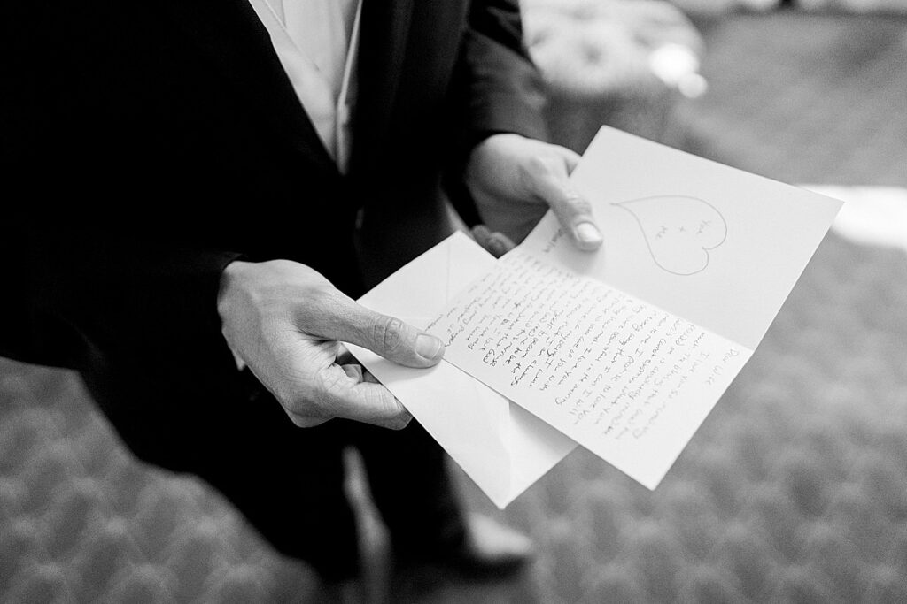 letter from groom
